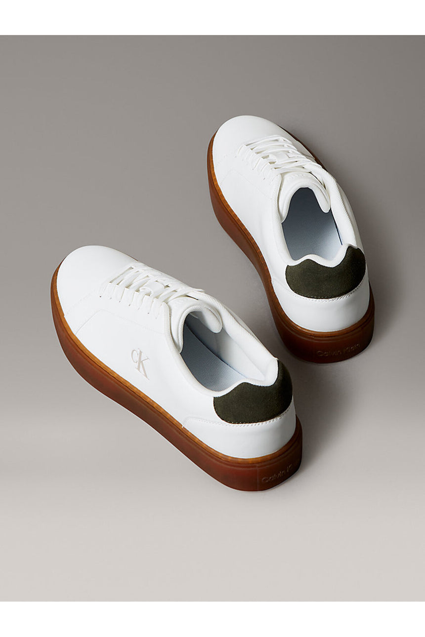 Calvin Klein Erkek CLASSIC CUPSOLE LACEUP LTH YM0YM01435 - Beyaz