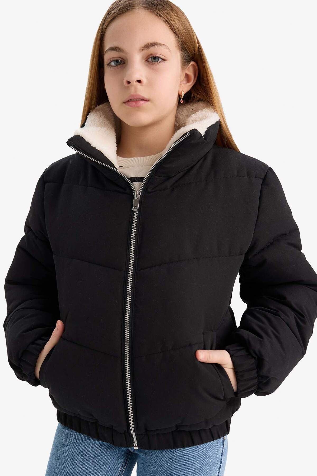 Defacto Çocuk Mont C5390A8 - Siyah