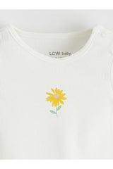 LC Waikiki Çocuk Kısa Kollu Slim Fit Bebek Body S6DN83B1 - Mat Sarı