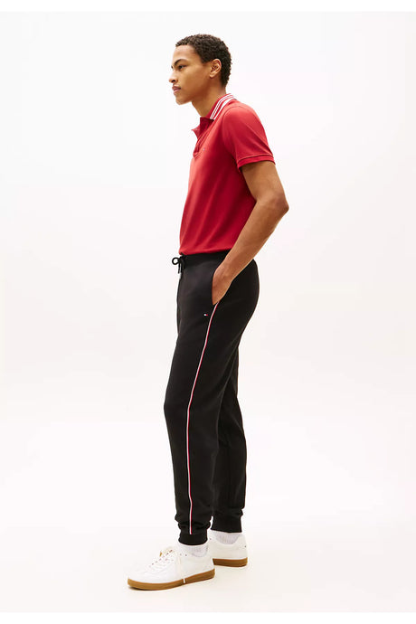 Tommy Hilfiger Erkek GLOBAL STRIPE SWEATPANTS MW0MW42882BDS - Siyah