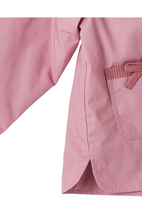 Sporline LC Waikiki çocuk mont, açık gül kurusu renginde, pamuk polyester karışımlı, cepli ve loose kesim tasarım