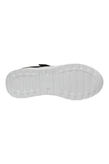 Sporline Kinetix 5P Monad siyah çocuk sneaker ayakkabısının beyaz tırtıklı taban detayı