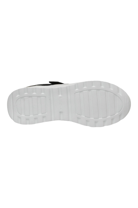 Sporline Kinetix 5P Monad siyah çocuk sneaker ayakkabısının beyaz tırtıklı taban detayı
