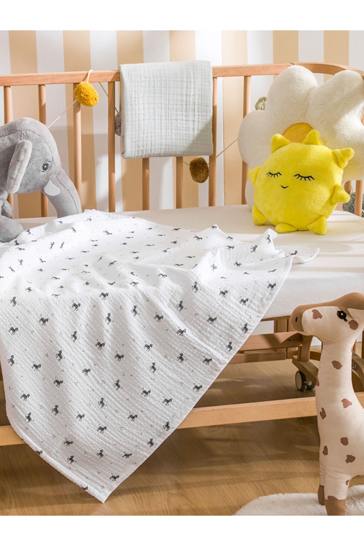 LC Waikiki Home 2'li Krinkle Bebek Örtüsü S60079B1 - Karışık