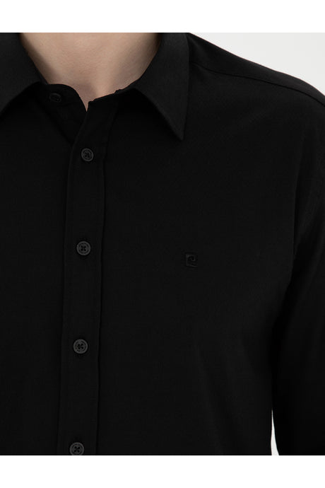 pierre cardin erkek dokuma gömlek 1833516 - Siyah