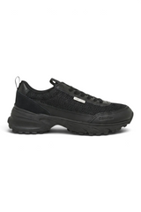 Sporline Calvin Klein siyah polyester erkek sneaker, yan profilden görünüm
