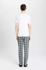 DEFACTO ERKEK B7593AX KNITTED SETS - Beyaz