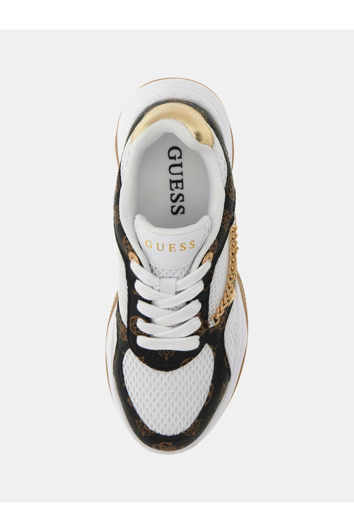 Guess Harpaa Kadın Sneaker FLPHARFAL12 - Beyaz / Kahverengi
