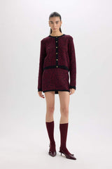 Defacto Kadın Cardigan D8510AX - Bordo