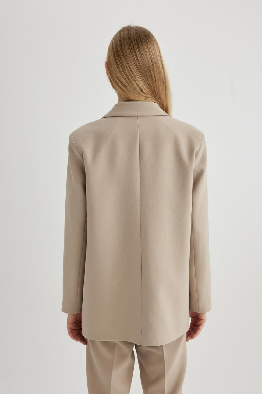 Defacto Kadın Blazer C2457AX - Açık Kahve