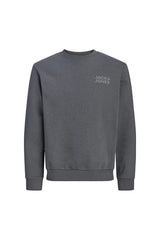 JACK&JONES JORLOGO SWEAT CREW NECK TR SS25 12290659 - Siyah/GRi