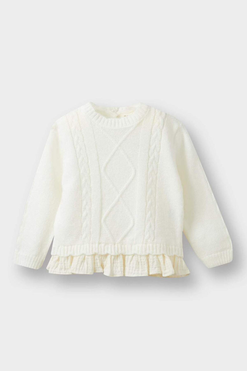 Defacto Çocuk Pullover F2445A5 - Ekru
