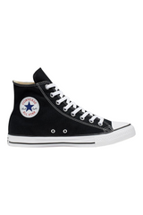 Sporline Converse Chuck Taylor All Star siyah kanvas kadın sneaker, yan profil görünümü