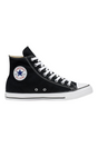 Sporline Converse Chuck Taylor All Star siyah kanvas kadın sneaker, yan profil görünümü