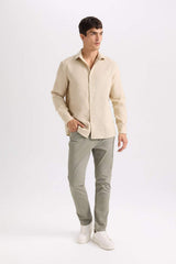 Defacto Erkek Chino Trousers B2089Ax - Açık Kahverengi