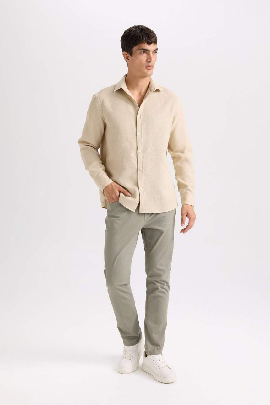 Defacto Erkek Chino Trousers B2089Ax - Açık Kahverengi