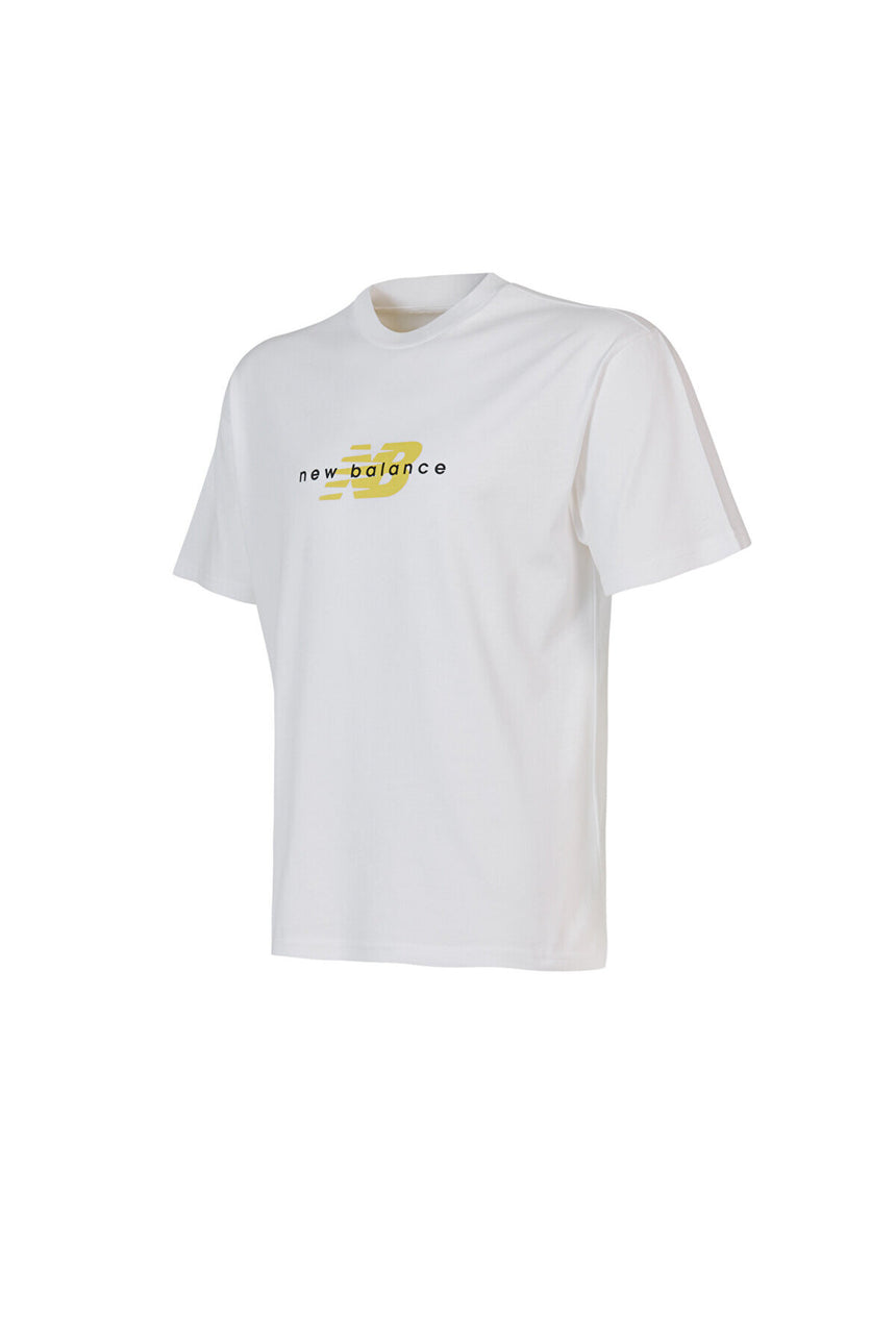 NEW BALANCE NB Lifestyle Men Tshirt MNT1645-WT - Beyaz