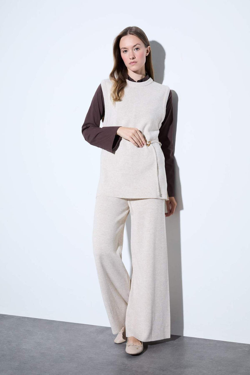 Defacto Kadın Trousers V0088Az - Ekru
