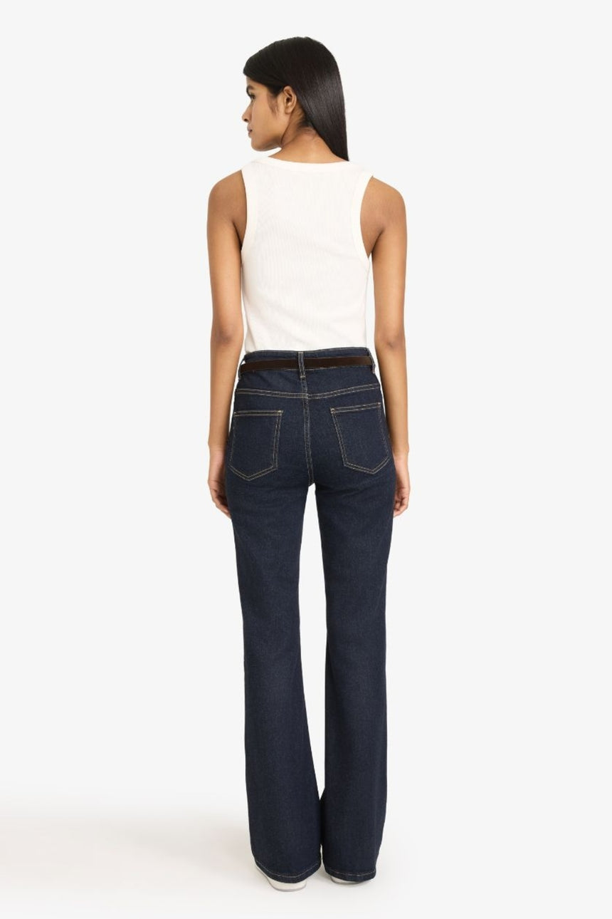 Defacto Kadın Trousers G6399AX - Mavi/Siyah