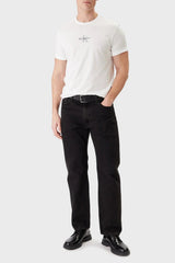 Calvin Klein Erkek SS 30S MICRO MONOLOGO GRAPHIC TE LV04RB866G - Beyaz