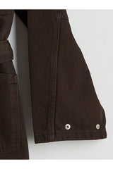 LCW KADIN S6KN61B8 CKT,LORA-DENIM-C-TKM-SOLID - Koyu Kahverengi