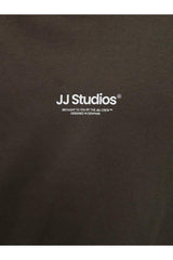 JACK&JONES SWEAT 12278791 - Koyu Kahverengi