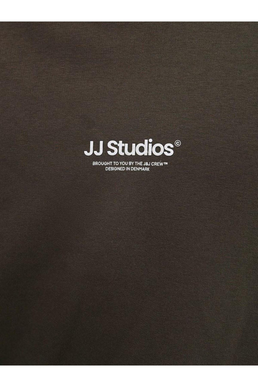 JACK&JONES SWEAT 12278791 - Koyu Kahverengi