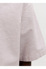 Jack & Jones Breeze Erkek Keten Karışımlı Kısa Kollu Gömlek 12288594 - Bej