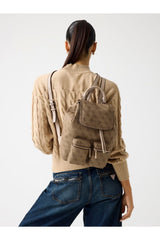 GUESS KADIN MANHATTAN II FLAP BA HWSG7118310 - Açık Bej/ Kahverengi