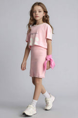 Defacto Çocuk Knitted Dress D2339A8 - Pembe
