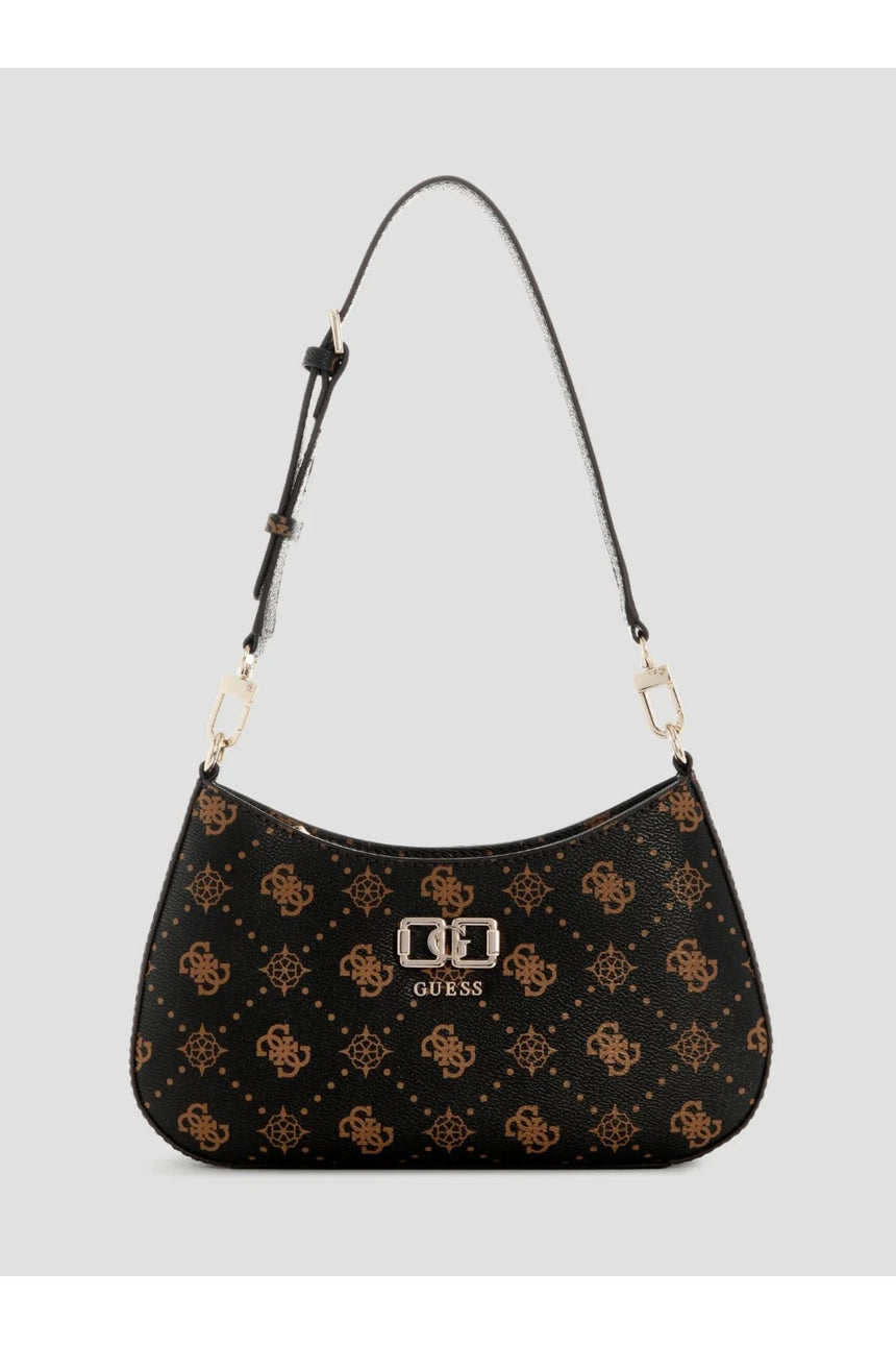 Guess Emelie Logo Kadın Omuz Çantası HWGP9928180 - Parlak Yeşil