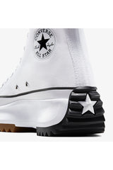 Converse Run Star Hike Canvas Platform 166799C.102 - Beyaz/ Siyah/ Kahverengi  Kauçuk