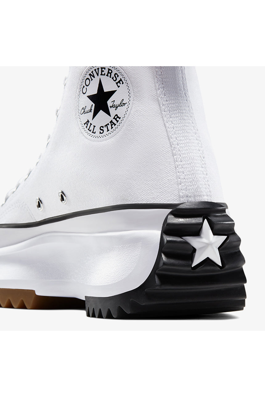 Converse Run Star Hike Canvas Platform 166799C.102 - Beyaz/ Siyah/ Kahverengi  Kauçuk