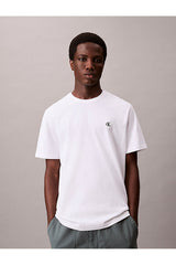 Calvin Klein Erkek SS EASY MONOGRAM TEE LV04RC275G - Beyaz