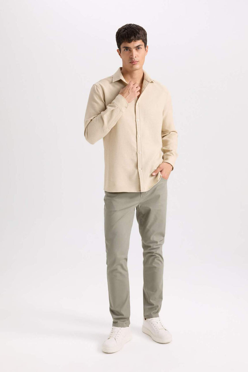 Defacto Erkek Chino Trousers B2089Ax - Açık Kahverengi