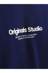 Jack & Jones Erkek T-Shirt 12240121 - Koyu Mavi