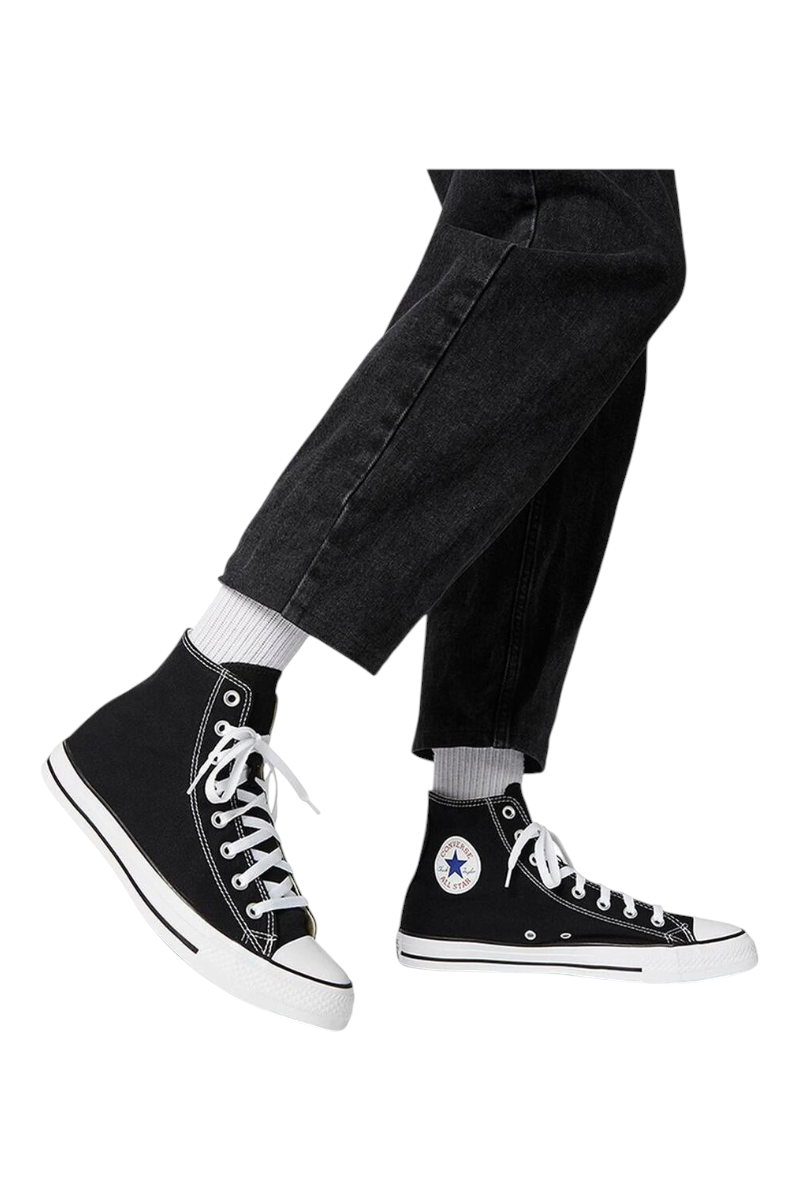 Sporline Converse Chuck Taylor All Star siyah kanvas yüksek bilekli kadın sneaker modeli