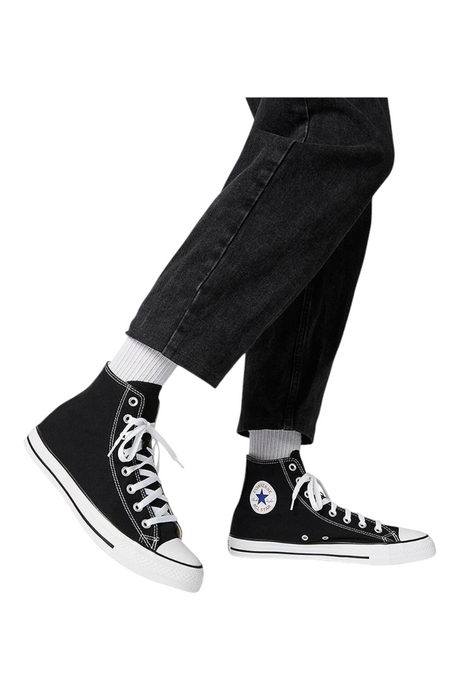 Sporline Converse Chuck Taylor All Star siyah kanvas yüksek bilekli kadın sneaker modeli