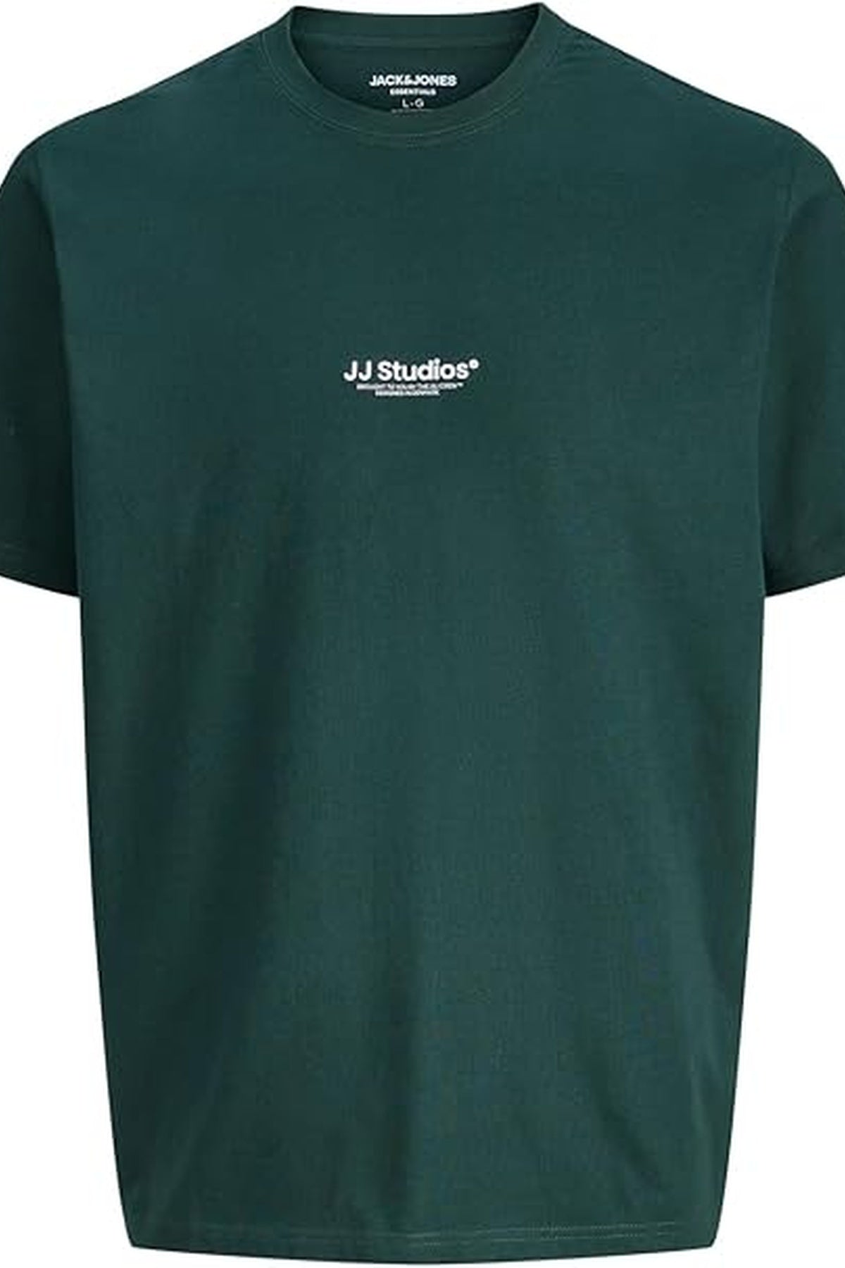 Jack & Jones Soho Erkek Büyük Beden T-Shirt 12279591 - Koyu Yeşil