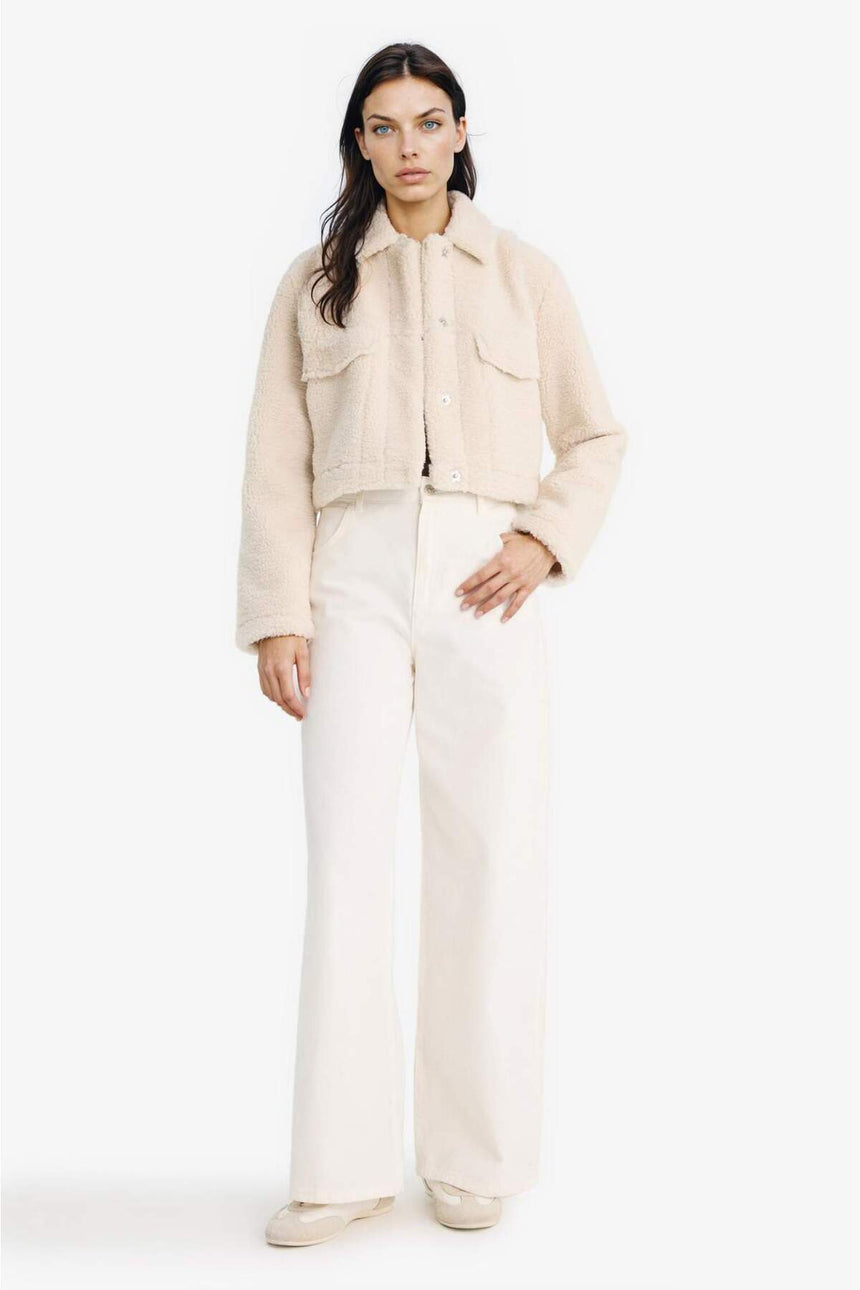 Defacto Kadın Faux Fur F2149AX - Ekru