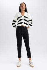 Defacto Kadın Cardigan Z8539AZ - Ekru