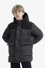 Defacto Çocuk Coat/Parka E9373A8 - Antrasit