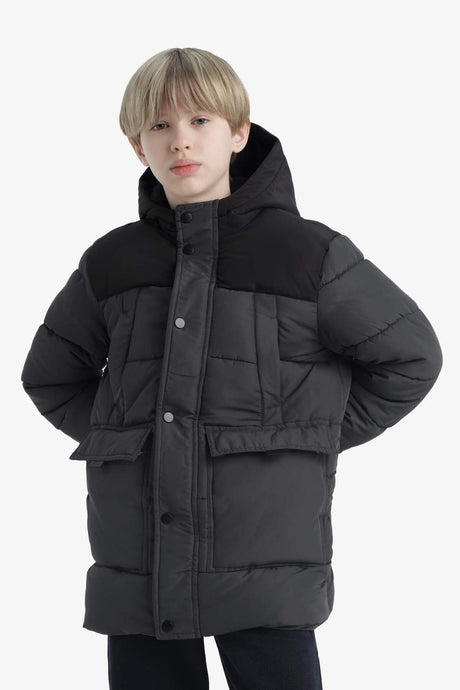 Defacto Çocuk Coat/Parka E9373A8 - Antrasit