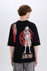 Defacto Erkek T-Shirt B5528Ax - Siyah