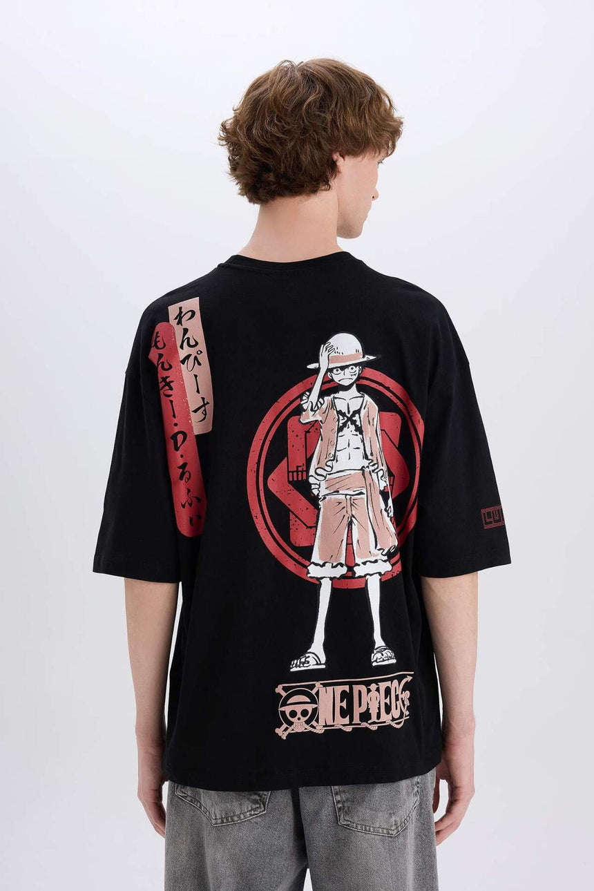 Defacto Erkek T-Shirt B5528Ax - Siyah