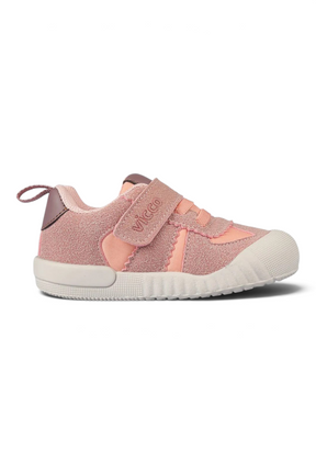 Sporline Vicco pudra pembe PU çocuk sneaker, cırt cırtlı tasarım ve dayanıklı taban yapısı