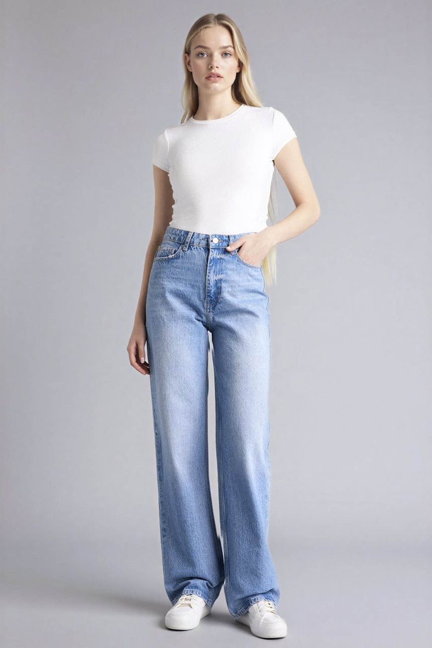 Defacto Kadın Trousers G3542AX - Açık Çivit Mavisi