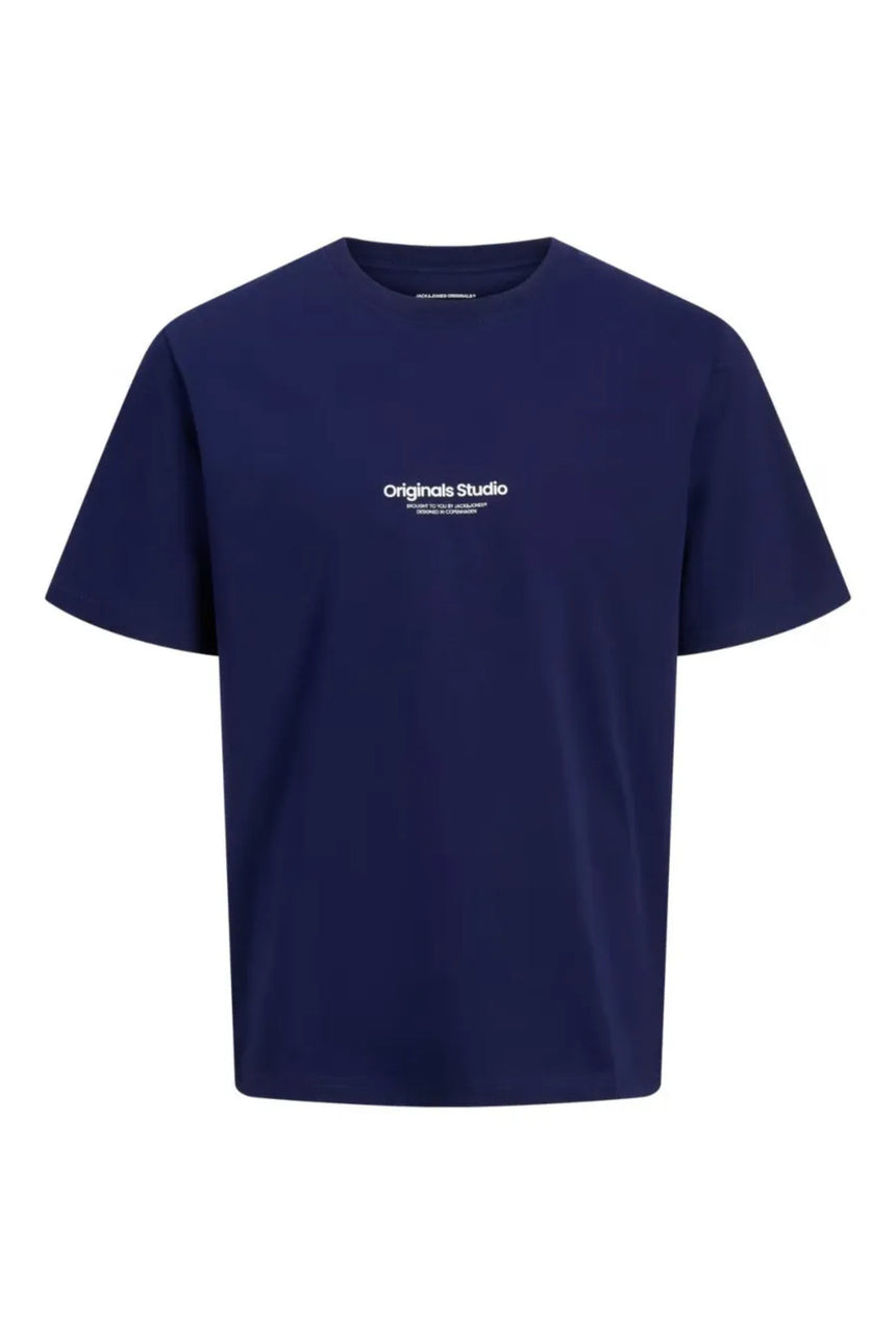 JACK&JONES T-SHIRT 12240121 - Koyu Mavi