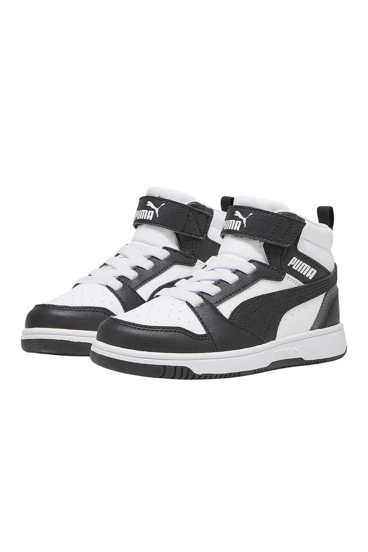 Puma Rebound 39383201 Mid AC+ Çocuk Sneaker - Beyaz / Gri
