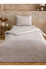 LCW HOME S6HE11B8 NVR,STRIPEBEJ-NVR-TK-TKM - Açık Kahverengi